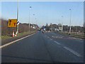 Roadworks at the A559/A556 junction