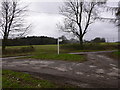 Yarnhams Farm road at the western end