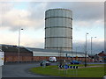 Gas holder between Peasley Cross Lane and Jackson Street