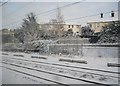 A snowscene on the West Coast Main Line north of Linslade (Leighton Buzzard) Station