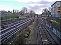 Railway lines south of Walm Lane, Willesden Green