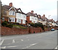 Houses on the west side of Friars Road, Newport