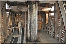TM0080 : Garboldisham Post Mill - Internal View by Ashley Dace
