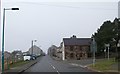 The junction with Lon Penybont at the eastern end of Deiniolen