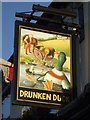Pub sign for the Drunken Duck