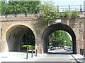 Railway arches over Creekside, SE8