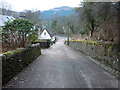 Looking down Still Brae (road) towards the A82, Tarbet