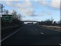 A55 approaching the footbridge north of Drury