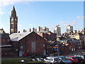 Rochdale Town Hall Clock Tower and the "Seven Sisters"