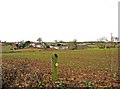 View across the fields towards Leapgate Farm