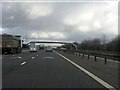 M56 Motorway approaching Smithy Lane footbridge