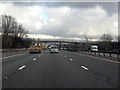 M56 Motorway approaching Weaver Lane bridge