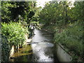 The River Ravensbourne east of Vineyard Close, SE6