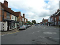 Traffic markings in Amersham Old Town centre