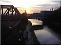 Grand Union Canal at sunset