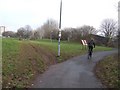 Mountain bike damage on the cycle path