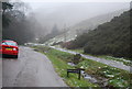 SO4494 : Road, stream and path, Carding Mill Valley by N Chadwick