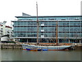 Handsome sailing ship at Hanover Quay, Bristol