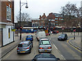 Junction of Tramway Avenue with Stratford Broadway