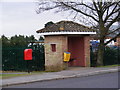 TM2952 : Parklands Postbox & Bus Shelter by Geographer