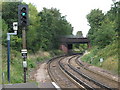 Railway lines north of Beckenham Hill station