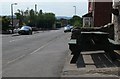 Bench outside Man Within Compass public house