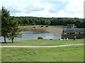 The dam at Cod Beck reservoir