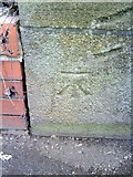SK3390 : Benchmark on River Don road bridge, Penistone Road by Roger Templeman