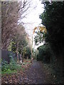 Footpath between Hayes Lane and Cromwell Close, BR2