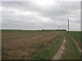 Farm track to Minster Road