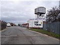 Pershore Trading Estate and water tower