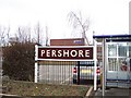 Pershore Station sign