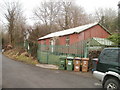 Corrugated metal building, Halls Road, Crosskeys