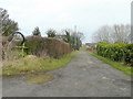 Track and public footpath