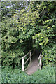 Footbridge leading to Hundon Church