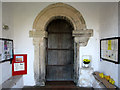 Hadstock: St Botolph - north porch and Saxon doorway