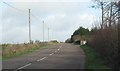 Road past Wiscombe Linhay Farm