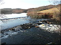 Weir at the outflow from Loch Bad a