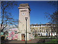 Stockwell clock tower and war memorial, Clapham Road / South Lambeth Road, SW4