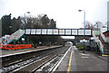 SO4593 : Footbridge, Church Stretton Station by N Chadwick