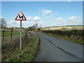 Bends in Coombes Road north to Coombes