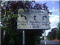 Road sign on Oatlands Drive