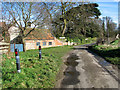 Crossroads in the village of Brinton