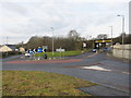 Roundabout on the A73 outside Cleland.