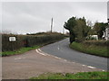 B3179 approaching Woodbury