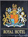 Coat of arms on the Royal Hotel, Priestpopple