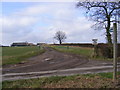 TM3467 : Footpath to Broad Oak Farm & A1120 Badingham Road by Geographer
