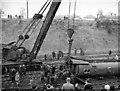 Lifting the locomotive of the Up express that ran into an Up Local south of Welwyn Garden City