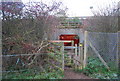 Kissing gate by a tunnel under the M20