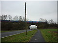 The rail bridge over the A162